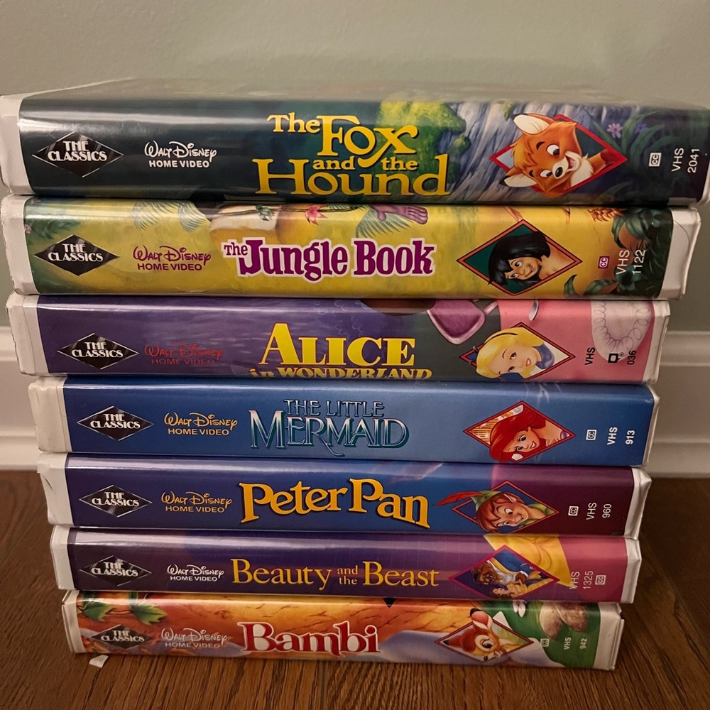 Vintage Black Diamond Walt Disney Lot of VHS tapes